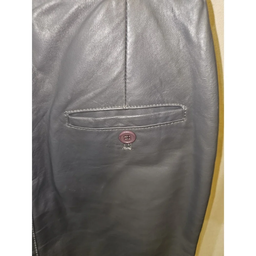 Women's Vintage‎ Leather Loft  Leather Midi Skirt 22.5 Inches Long Sz 7/8